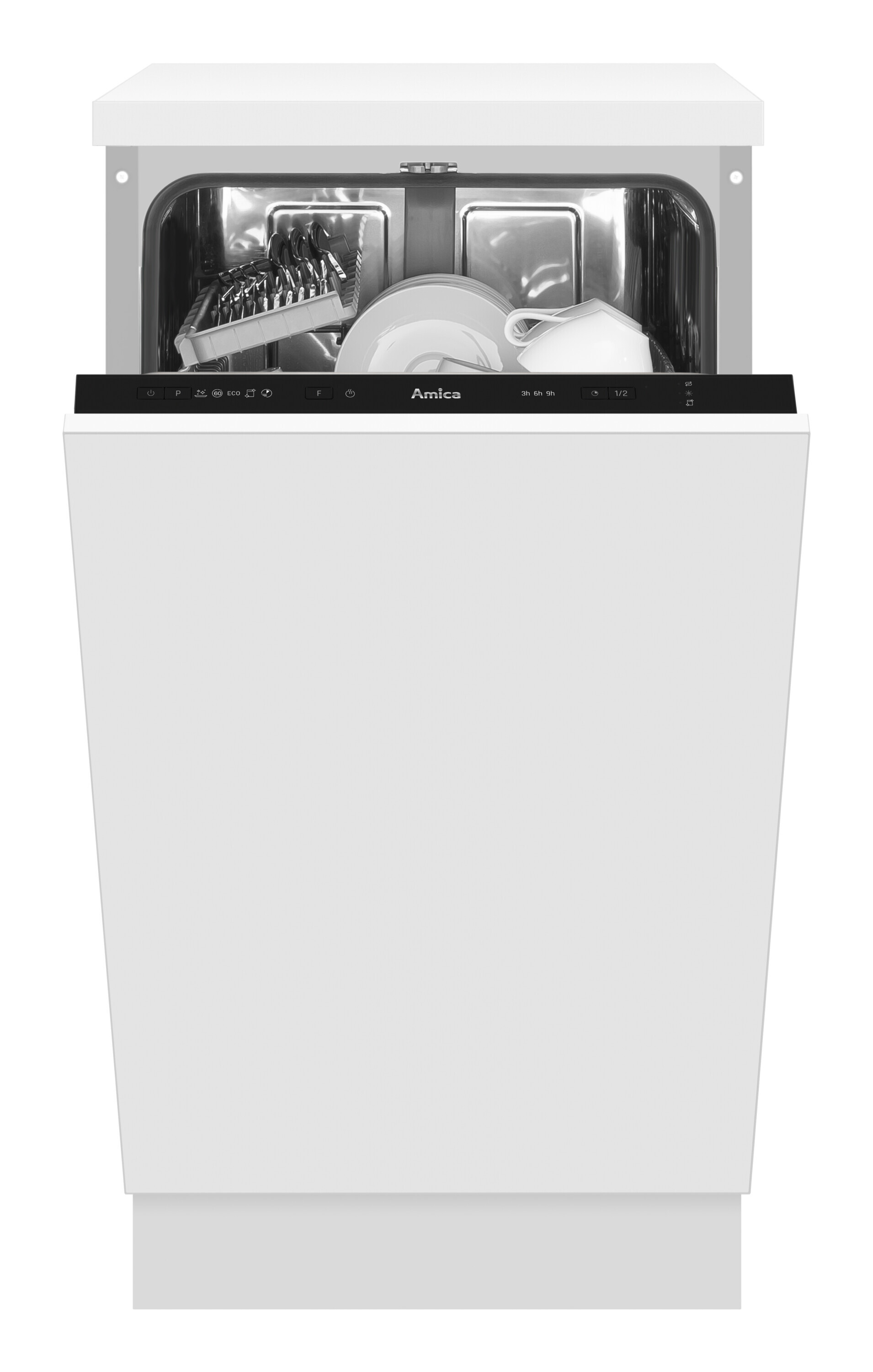 Lave-vaisselle Amica EGSP 560 910 E largeur 45 cm pour 10 couverts